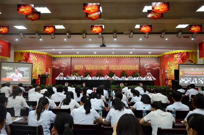 仁和集團召開2017年“品牌合力大會戰” 營銷大賽電視電話會議